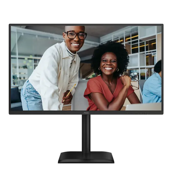AOC IPS monitor 27" 27E4U 1920x1080, 16:9, 300cd/m2, 4ms, VGA/HDMI/USB, hangszóró, 120 Hz, áll.mag., pivot – 2. kép