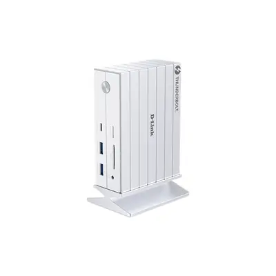 D-LINK 14in1 Thunderbolt Dokkoló - 1xDP 1.4, 1xHDMI 2.0, 2xTB, 4xUSB, 1xUSB-C, 1xLAN, Jack, SD/MicroSD slot, DUF-E01/E