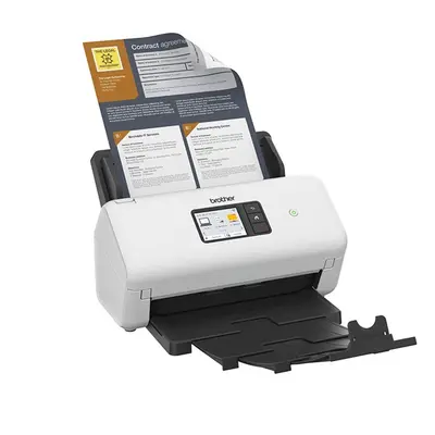 BROTHER Asztali dokuszkenner ADS4550W, A4, 35 oldal/perc, USB/LAN/Wifi, ADF, duplex, 1200x1200 dpi, 512MB