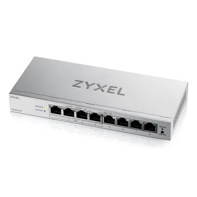 ZYXEL Switch 8x1000Mbps (4xPOE+), Fémházas Asztali, GS1200-8HPV3-EU0101F