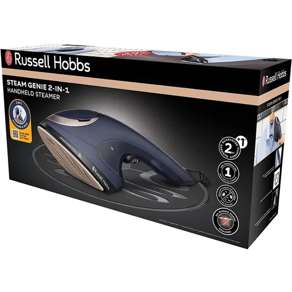 RUSSELL HOBBS 28370-56 Steam Genie 2in1 kézi gőzölő és vasaló, 1700W, 150ml – 8. kép