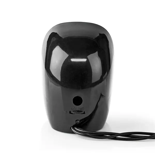 Nedis CSPR10020BK PC hangszóró 2.0, 12 W, 3,5mm sztereo jack, USB-ről táplált, hangerőszabályzó – 3. kép