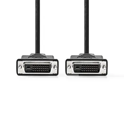 Nedis CCGP32001BK30 DVI-D 24+1p kábel, 2560x1600, hossz 3m