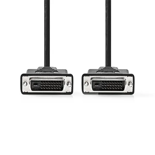 Nedis CCGP32001BK30 DVI-D 24+1p kábel, 2560x1600, hossz 3m