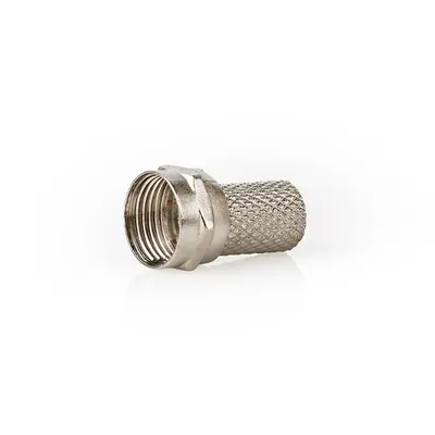 Nedis CSVC41908ME F csatlakozó, kábelbemeneti átmérő: 7,5 mm, 75 Ohm, 25 db/csomag