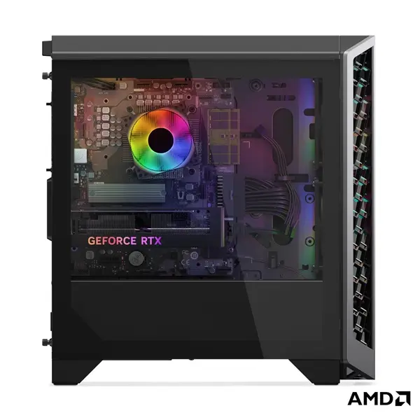 LENOVO LOQ Tower 26ADR10, AMD Ryzen 7 8745HX, 16GB, 512GB, RTX 5050 8GB, NoOS, Luna Grey + Eclipse Black – 6. kép
