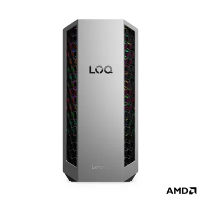 LENOVO LOQ Tower 26ADR10, AMD Ryzen 7 8745HX, 16GB, 512GB, RTX 5060 8GB, NoOS, Luna Grey + Eclipse Black