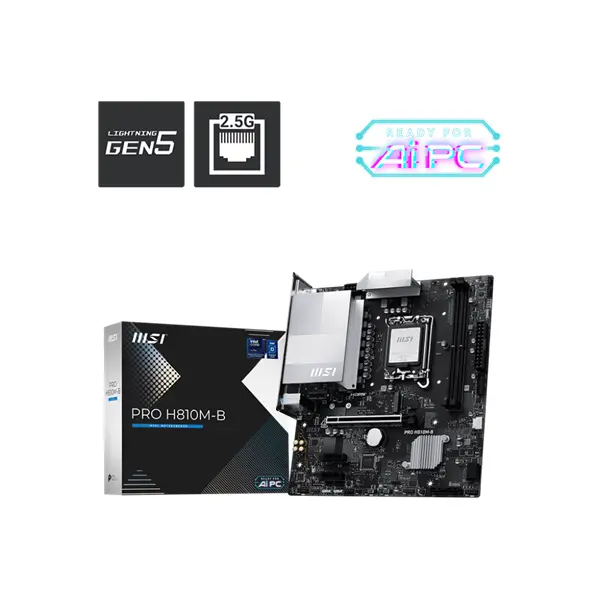 MSI Alaplap S1851 PRO H810M-B WIFI Intel H810, mATX