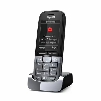 GIGASET PRO Telefon SL850H kézibeszélő, Bluetooth 5.1, jack3.5, színes TFT QVGA kijelző, jelvesztés riasztás, titán – 2. kép