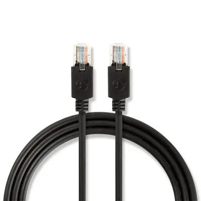 Nedis CCBW85100AT150 UTP Cat5e patch kábel, LSZH, RJ45, 10/100/1000 Mbit/s, hossz 15m, fekete – 2. kép