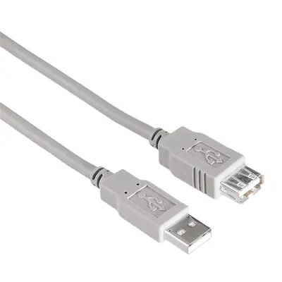 HAMA 200905, FIC USB KÁBEL A-A TÍPUS 1,8M ECO, SZÜRKE