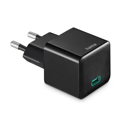 HAMA 201984, UNIVERZÁLIS HÁLÓZATI USB TYPE-C TÖLTŐ MINI "PD", FEKETE 20W