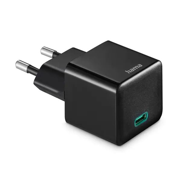 HAMA 201984, UNIVERZÁLIS HÁLÓZATI USB TYPE-C TÖLTŐ MINI "PD", FEKETE 20W
