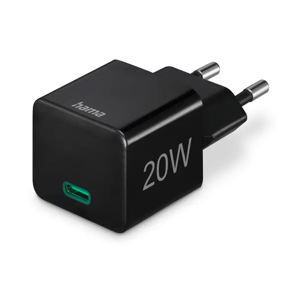 HAMA 201984, UNIVERZÁLIS HÁLÓZATI USB TYPE-C TÖLTŐ MINI "PD", FEKETE 20W – 2. kép