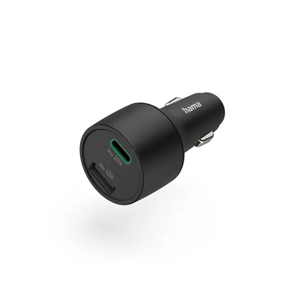 HAMA 201690, FIC E3 AUTÓS TÖLTŐ USB A + TYPE-C, (PD,QC) 32W