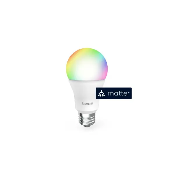 HAMA 176640, OKOS WIFI LED IZZÓ E27 RGBW,9W,MATTER