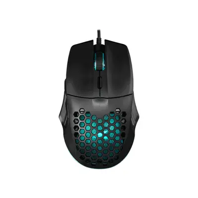 BARACUDA BGM-101B PENGUIN-B vezetékes gamer egér, 3600 dpi, rainbow MX8736B, fekete