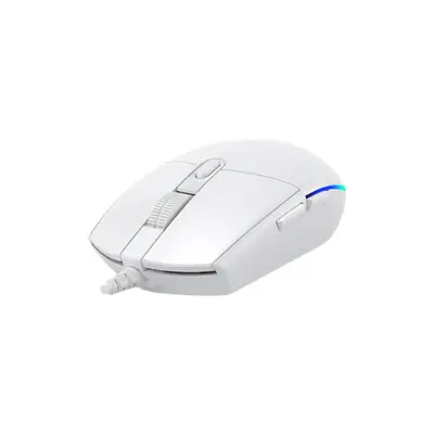 BARACUDA BGM-112W CRAB-W vezetékes gamer egér, 3600dpi, fehér – 2. kép