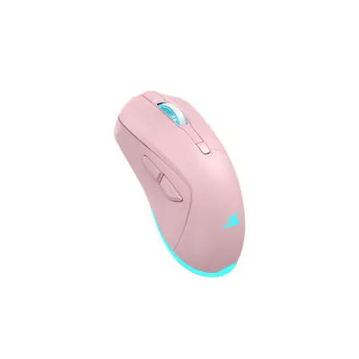 BARACUDA BGM-124P TURTLE-P vezetékes gamer egér, 3200dpi, pink – 2. kép