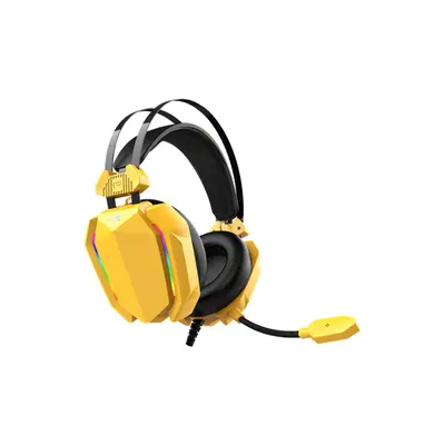 BARACUDA BGH-041Y SEAGUL-Y gamer fejhallgató mikrofonnal, sárga – 2. kép