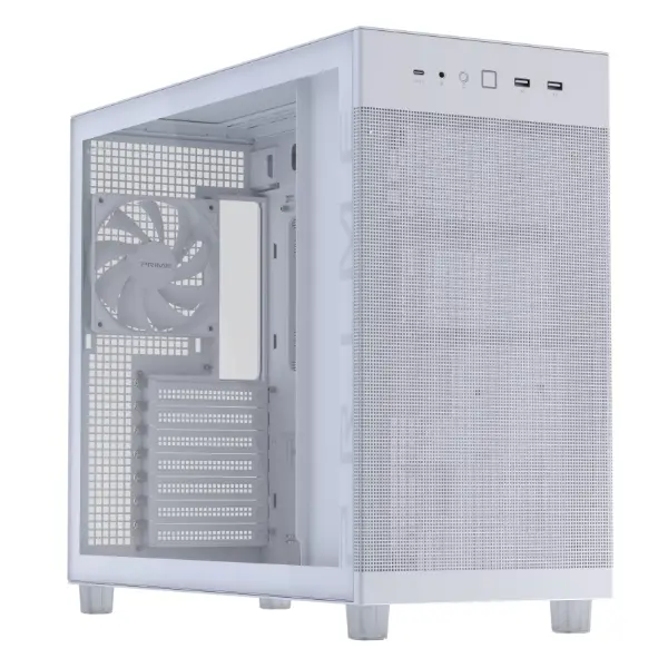 ASUS Ház Prime AP303, Tápegység nélkül, Fehér, Üvegfalú