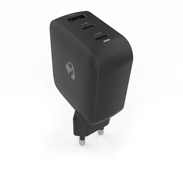 Nedis WGCHA100WBK töltő 100 W, GaN, PD3.0, QC 2,5 / 3,0 / 5,0 A, Kimenetek száma: 3, USB-A / 2x USB-C, fekete – 5. kép