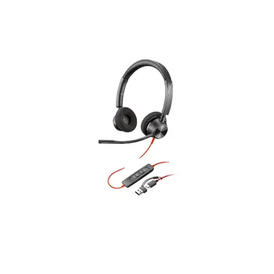 HP POLY fejhallgató Blackwire 3220 sztereó USB-C+USB-C/USB-A adapter