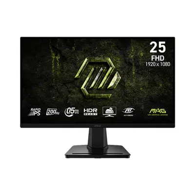 MSI Monitor GAMING MAG 256F E20 24,5" FHD Rapid IPS 1920x1080, 16:9, 200Hz, 1000:1, 0,5ms, 2x HDMI, DP, Black