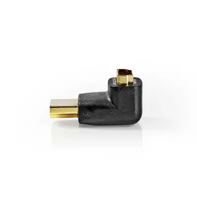 Nedis CVGB34902BK HDMI átalakító adapter, aranyozott, 270°-os szögben elforgatható, pipa – 2. kép