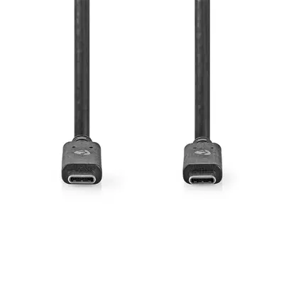 Nedis CCGW64750BK10 USB C - USB C (USB-C) kábel, USB 3.2 Gen 2, 100W, 4K@60Hz, 10 Gbps, hossz 1m – 2. kép