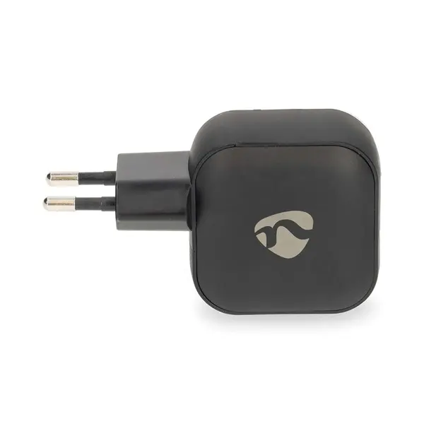 Nedis WGCHA45WBK töltő 45 W | GaN | PD3.0, Gyorstöltési funkció, 2,25 / 3,0 A, 2x USB-C, Automatikus feszültségválasztás – 3. kép