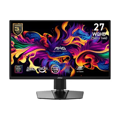 MSI Monitor GAMING MAG 272QP QD-OLED X24 26,5" WQHD 2560x1440, 240Hz, 150000:1 CR, 0,03ms, 2x HDMI, DP