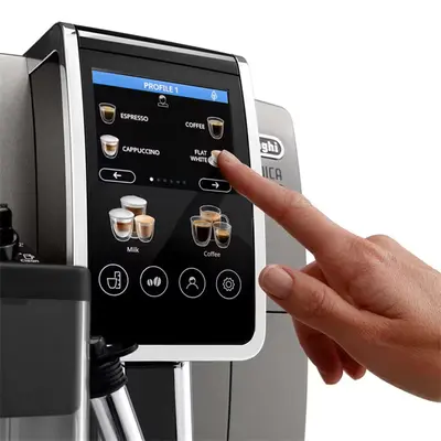 DELONGHI ECAM380.95.TB Dinamica Plus automata kávéfőző, tartály: 1,8 l, 1450W, Ezüst – 2. kép