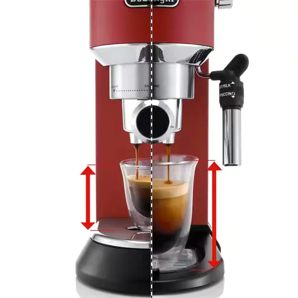 DELONGHI EC685.R Dedica Style eszpresszó kávéfőző, tartály: 1,1 l, Piros – 5. kép