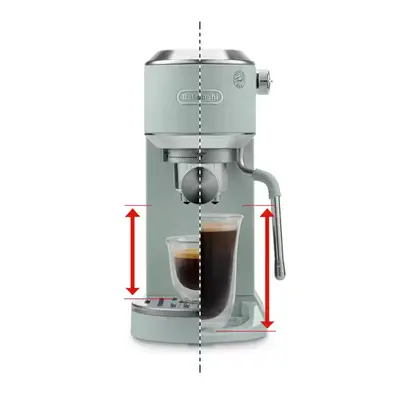 DELONGHI EC890.GR Dedica Duo manuális eszpresszó kávéfőző, tartály: 1,1 l, 1450W, Zöld – 2. kép