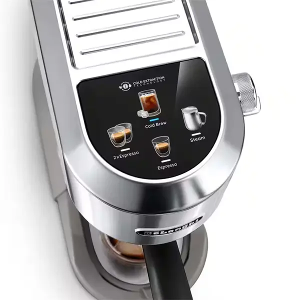 DELONGHI EC890.M Dedica Duo manuális eszpresszó kávéfőző, tartály: 1,1 l, 1450W, Ezüst – 5. kép