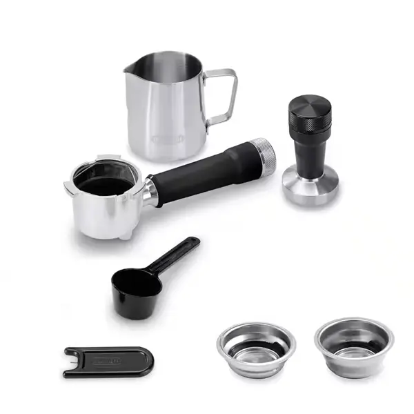 DELONGHI EC890.M Dedica Duo manuális eszpresszó kávéfőző, tartály: 1,1 l, 1450W, Ezüst – 6. kép