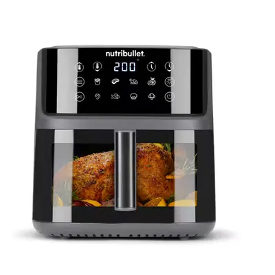 NUTRIBULLET NBA0811DG Super Crisplite Vision 3in1 forrólevegős sütő, 2000W, 8L, Fekete