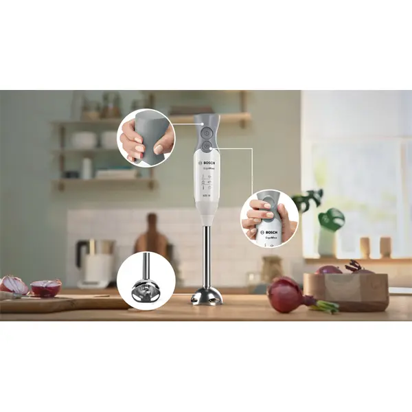 BOSCH MSM66110 ErgoMixx Botmixer, 600W, Fehér/Szürke – 2. kép