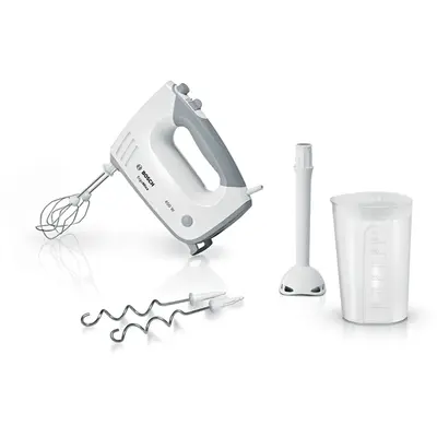 BOSCH MFQ36440 ErgoMixx Kézi mixer szett, 450W, 5 fokozat, Fehér/Szürke