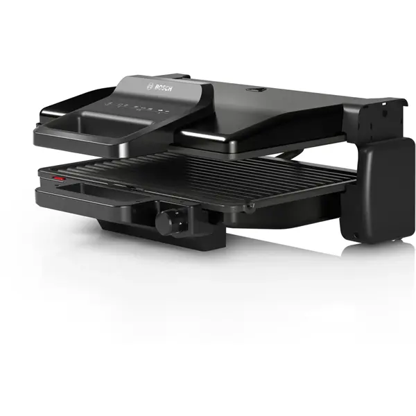 BOSCH TCG3323 Kontaktgrill, 2000W, kivehető grill-lapok, Fekete – 2. kép