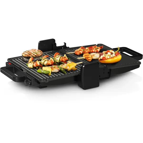 BOSCH TCG3323 Kontaktgrill, 2000W, kivehető grill-lapok, Fekete – 5. kép