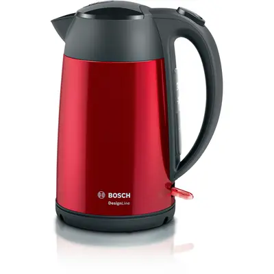 BOSCH TWK3P424 DesignLine Vízforraló 2400W, 1,7L, Metálpiros