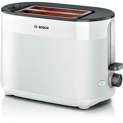 BOSCH TAT2M121 MyMoment Kenyérpirító, 970W, olvasztás, újramelegítés, Fehér