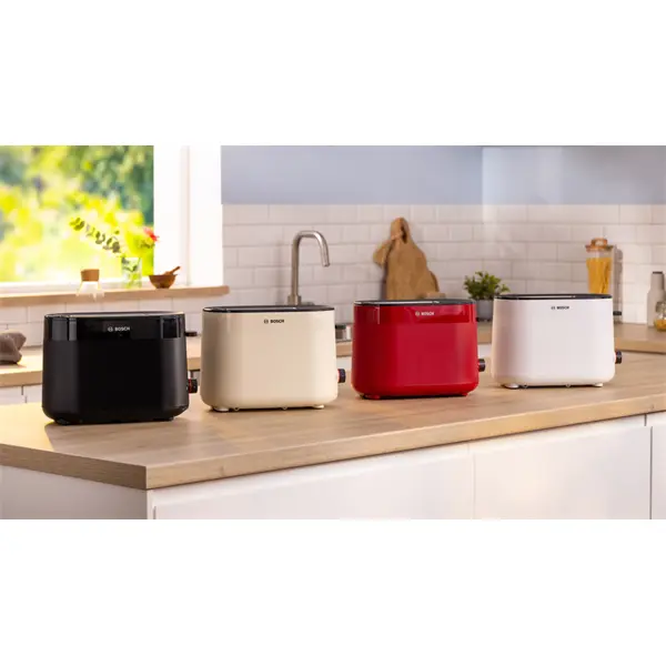 BOSCH TAT2M124 MyMoment Kenyérpirító, 970W, olvasztás, újramelegítés, Piros – 4. kép