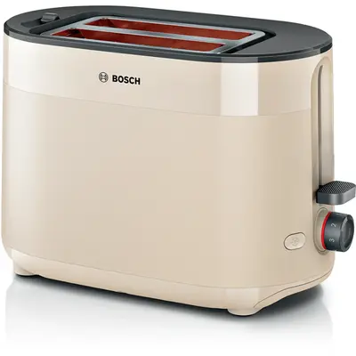 BOSCH TAT2M127 MyMoment Kenyérpirító, 970W, olvasztás, újramelegítés, Krémszínű