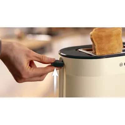 BOSCH TAT2M127 MyMoment Kenyérpirító, 970W, olvasztás, újramelegítés, Krémszínű – 2. kép