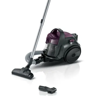 BOSCH BGC05AAA1 Serie 2 Porzsák nélküli porszívó, 78dB, 1,5L, Szürke/Lila
