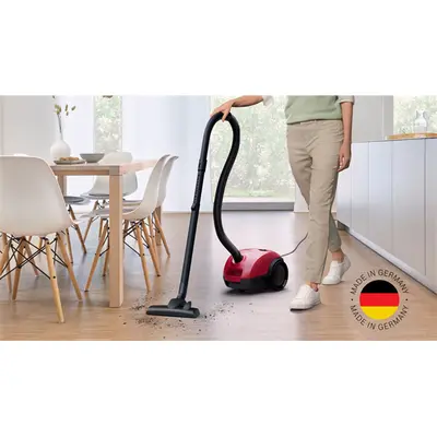 BOSCH BGBS2RD1 Serie 2 Porzsákos porszívó, 80dB, mikroszűrő, Piros – 2. kép