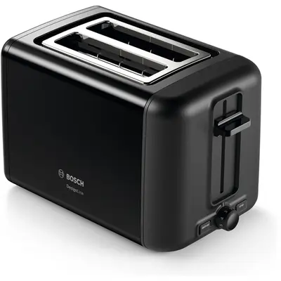 BOSCH TAT3P423 DesignLine Kenyérpirító, 970W, 2 szeletes, Fekete